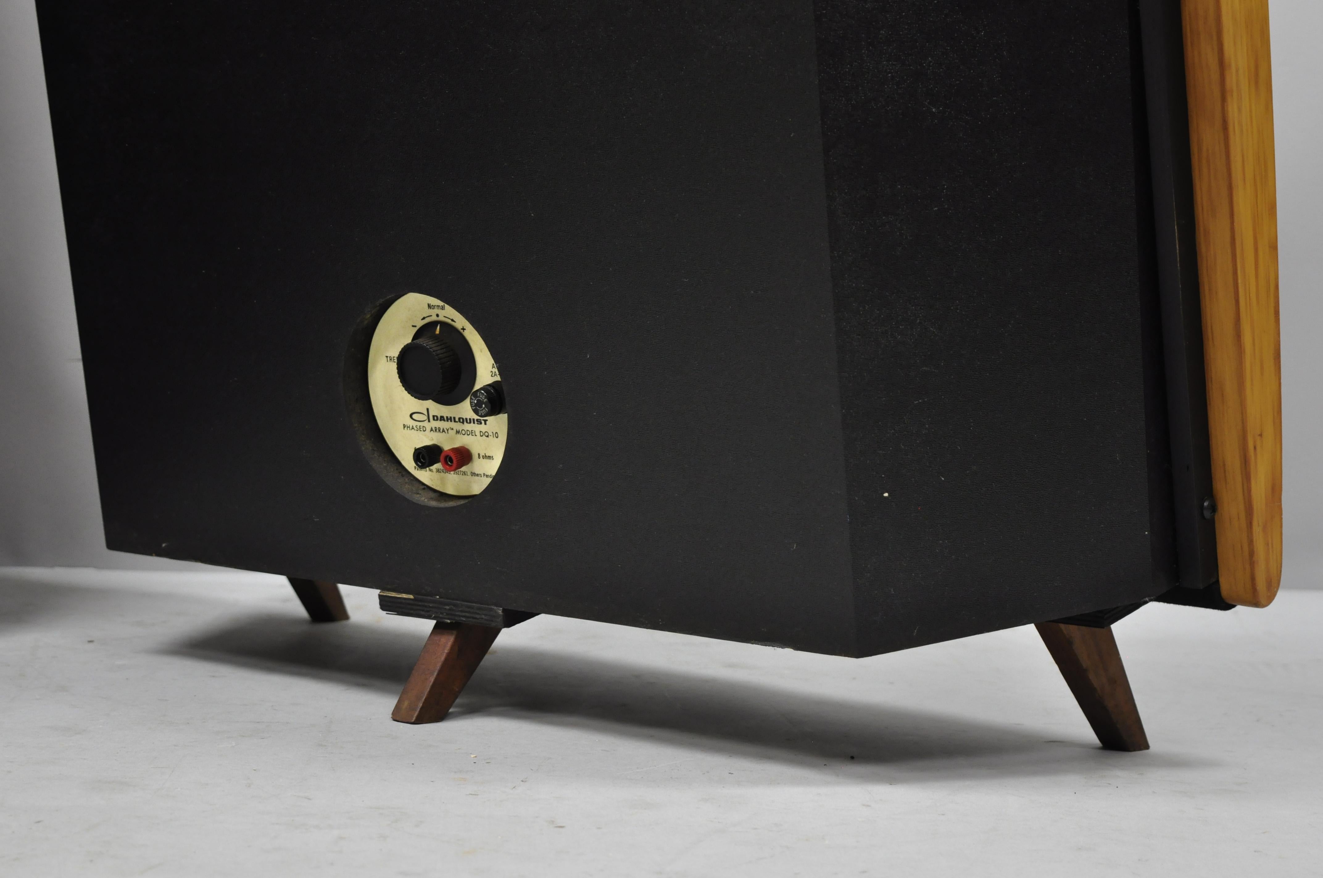 Vintage Pair of Dahlquist Phased Array Model DQ-10 Floor Speakers on Feet 1