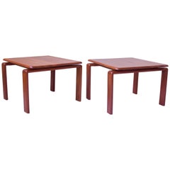 Vintage Pair of Danish Modern Side Tables in Teak, Denmark, 1970s