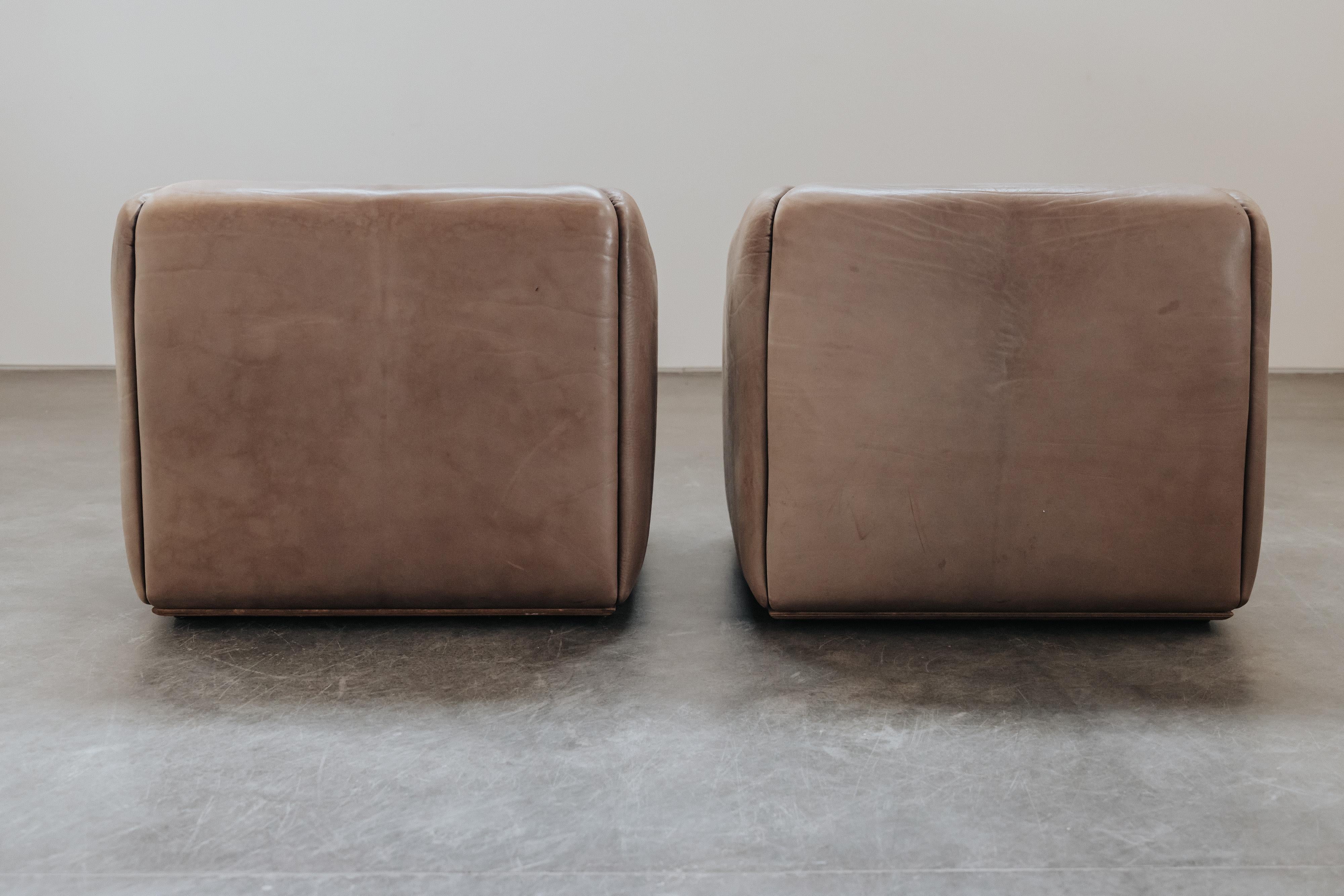 Paire de chaises longues De Sede DS47 de France, vers 1970 en vente 3