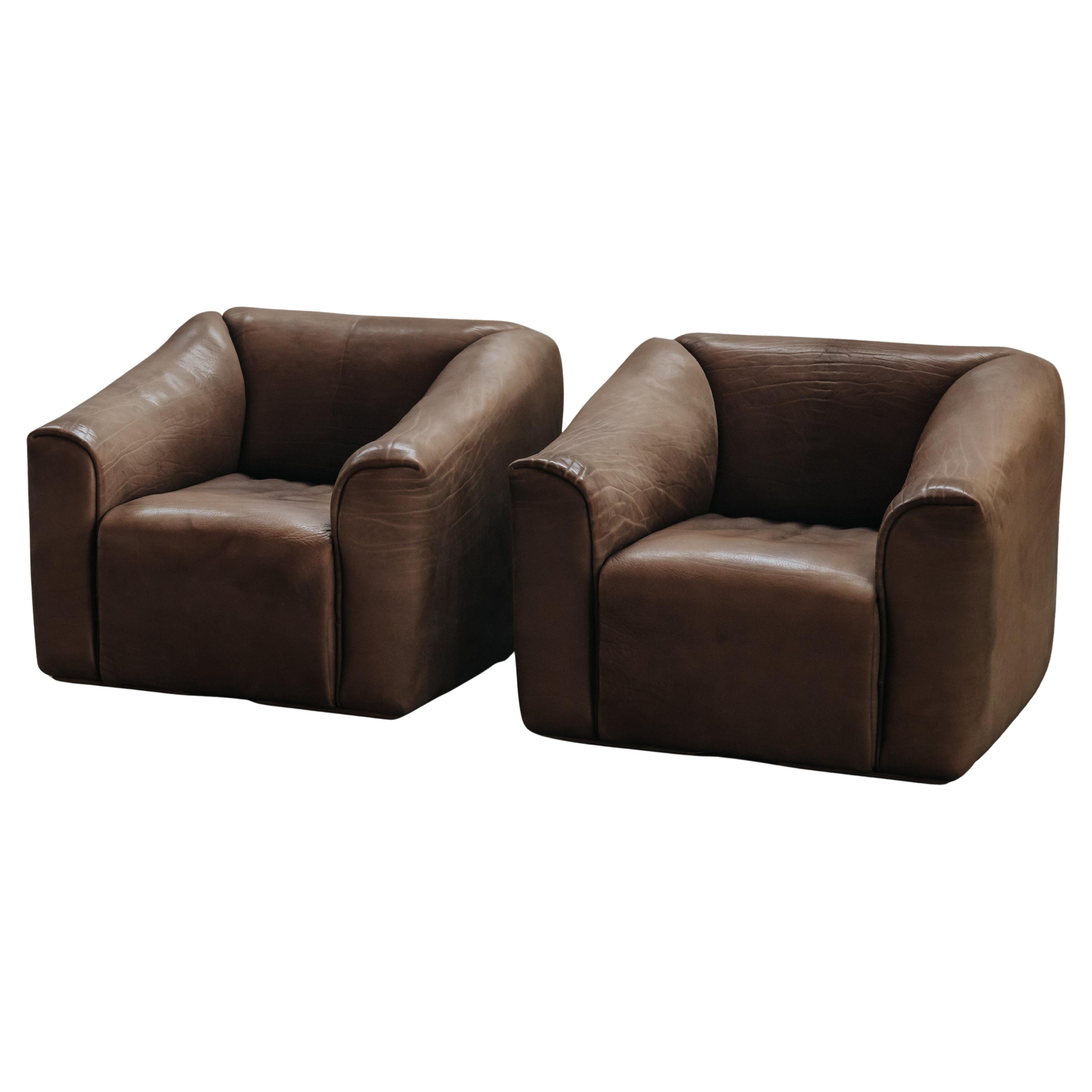 Vintage Pair Of De Sede DS47 Lounge Chairs From France, Circa 1970