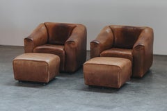 Vintage Pair Of De Sede DS47 Lounge Chairs From Switzerland, Circa 1970
