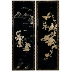 Vintage Pair of Decorative Panels, China, 20th Century
