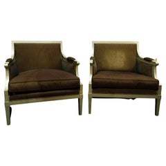 Pareja vintage de sillones Roche Bobois de diseño