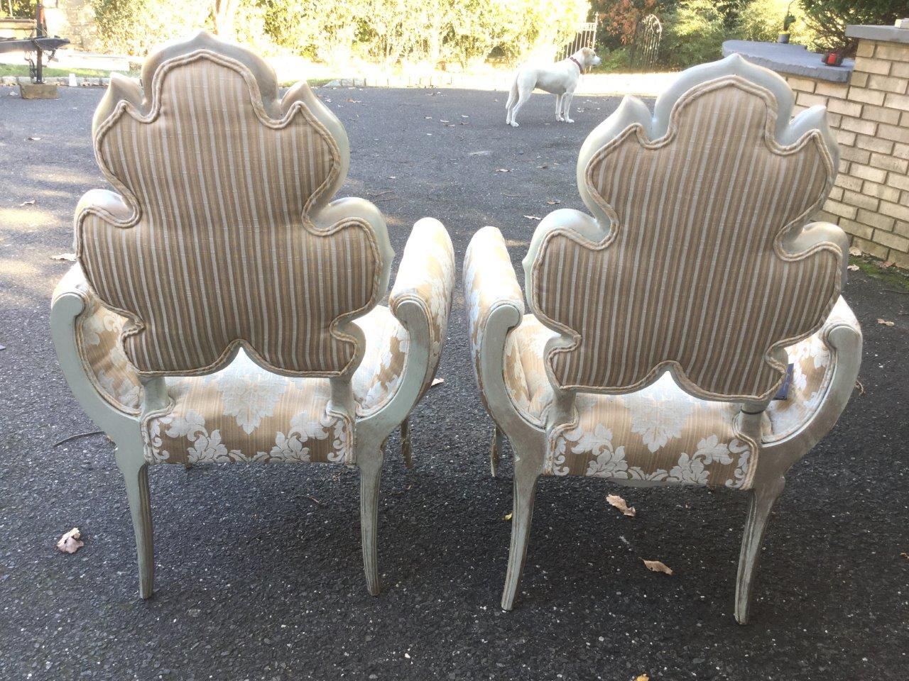 Vintage Pair of Dramatic Oscar de la Renta Tulip Chairs 1