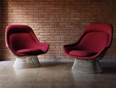 Sessel ohne Armlehne im Vintage-Stil von Warren Platner, Knoll International, Mitte des Jahrhunderts, Paar