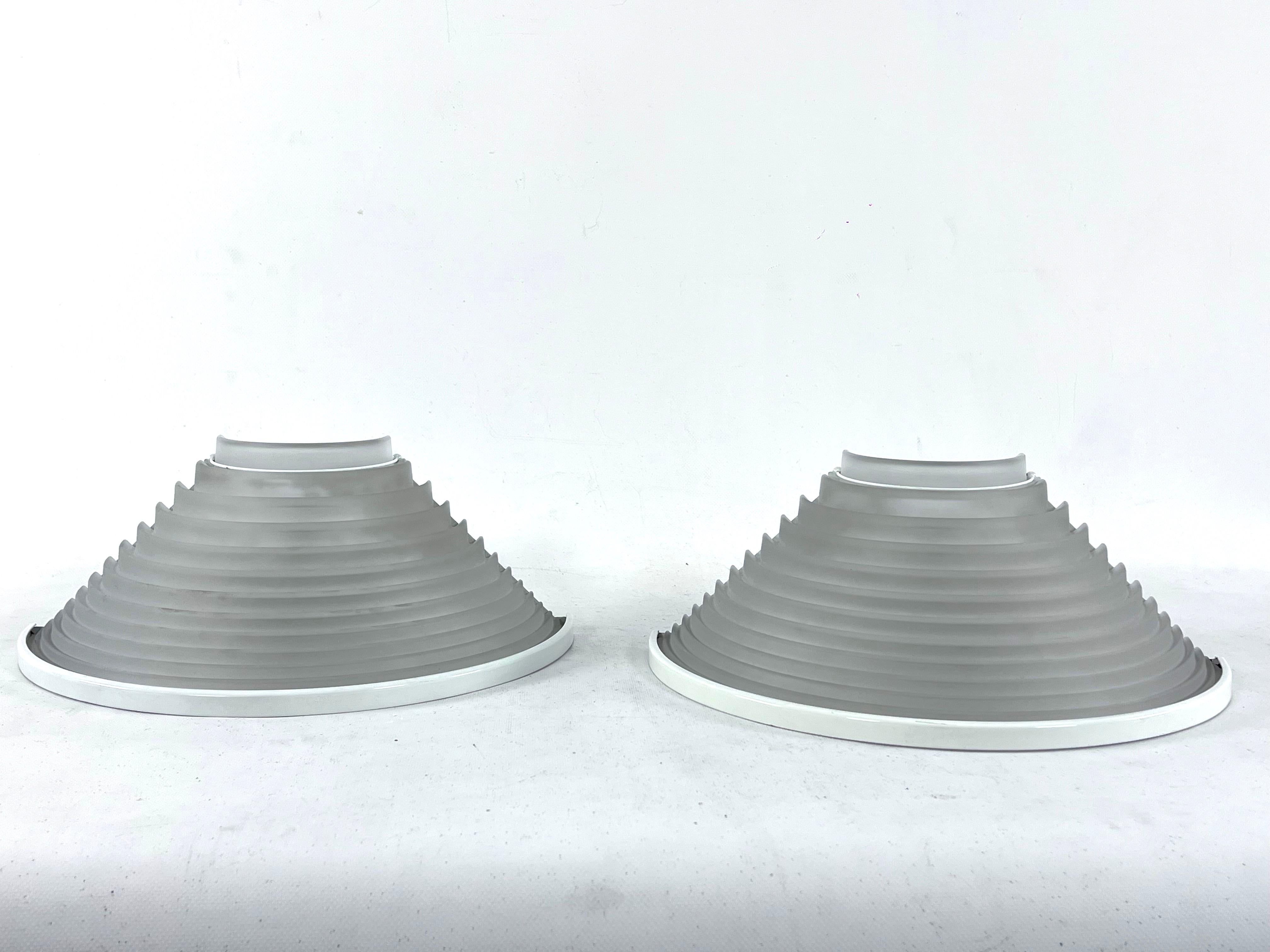 Vintage Pair of Egisto 38 Sconces by Angelo Mangiarotti for Artemide, Italy 1980 For Sale 1