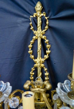 Vintage Pair of Elaborate French Louis XV Style Wall Sconces