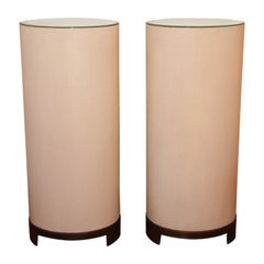 Vintage Pair of Ellipse Pedestals by Global Views