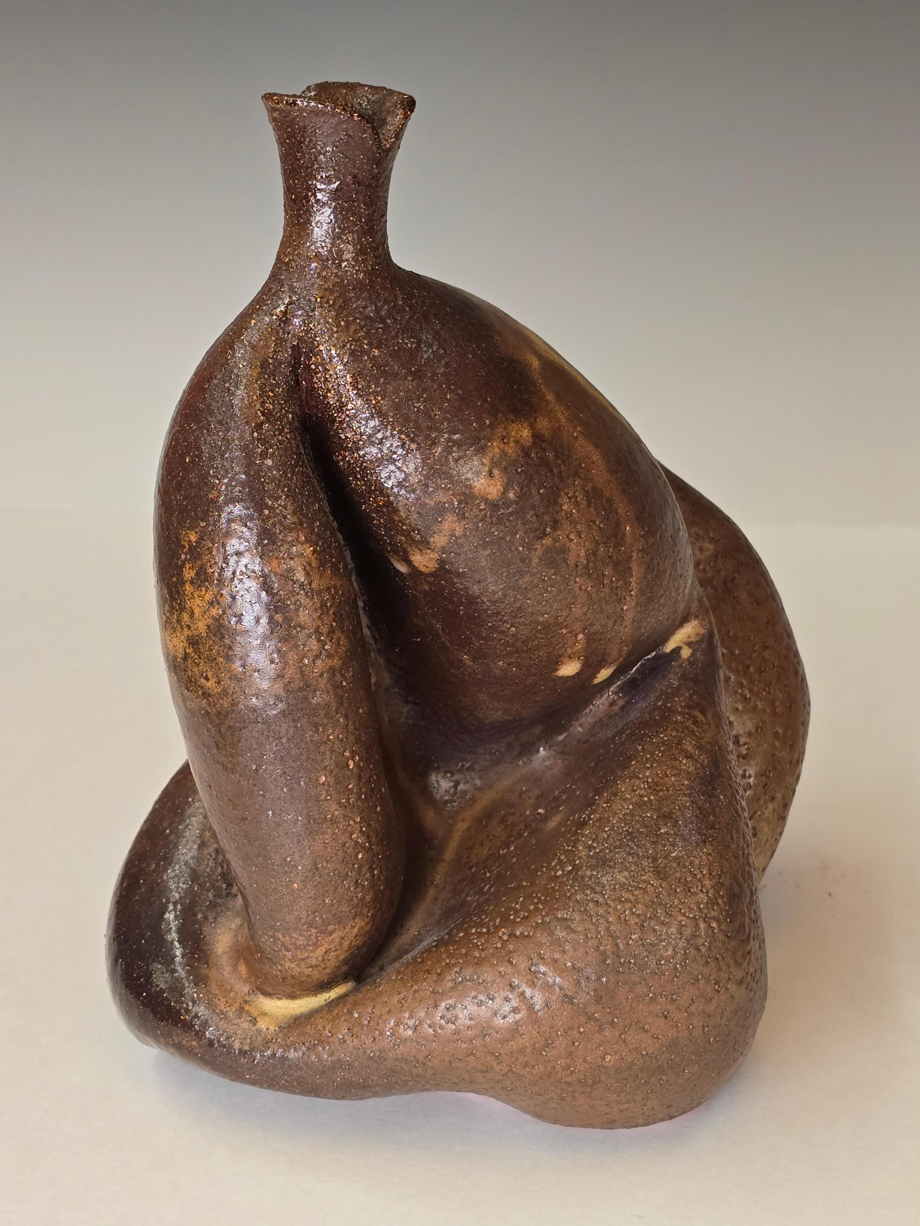 Paire de vases figuratifs abstraits en Studio Pottery en vente 3