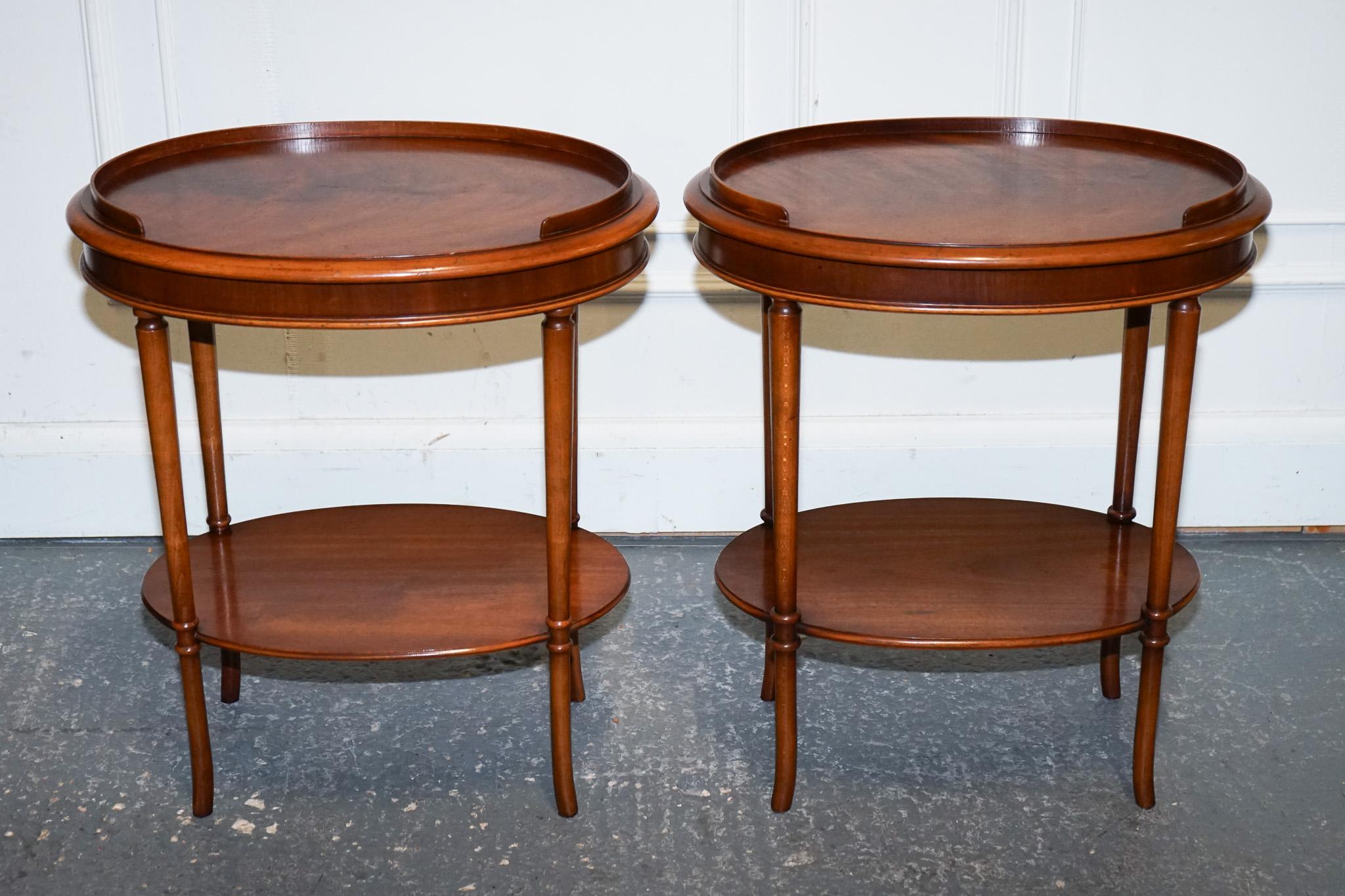 
Antiques of London


A beautiful pair of Bradley Yew Wood Side Tables. 

Please carefully examine the pictures to see the condition before purchasing, as they form part of the description. If you have any questions, please message us.