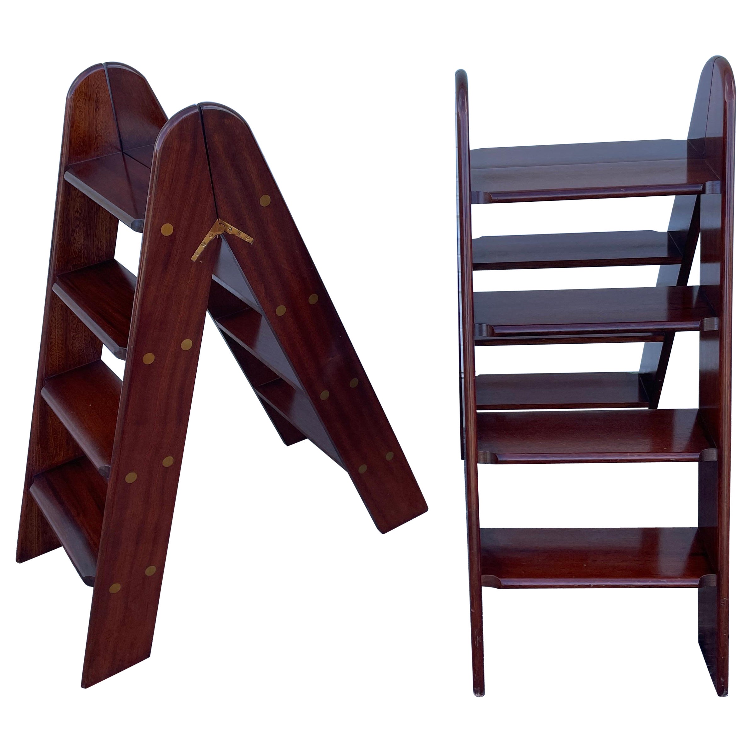 Vintage Pair of Folding Library Steps