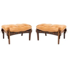 Vintage Pair of Footstools for Mischiveous 'Moleca' Chairs by Sergio Rodrigues