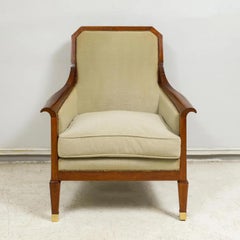 Vintage Pair of French Brazilian Rosewood Lounge Chairs