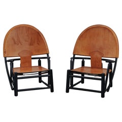 Vintage Pair Of G23 Loop Lounge Chairs For Germa, Italy 1970s