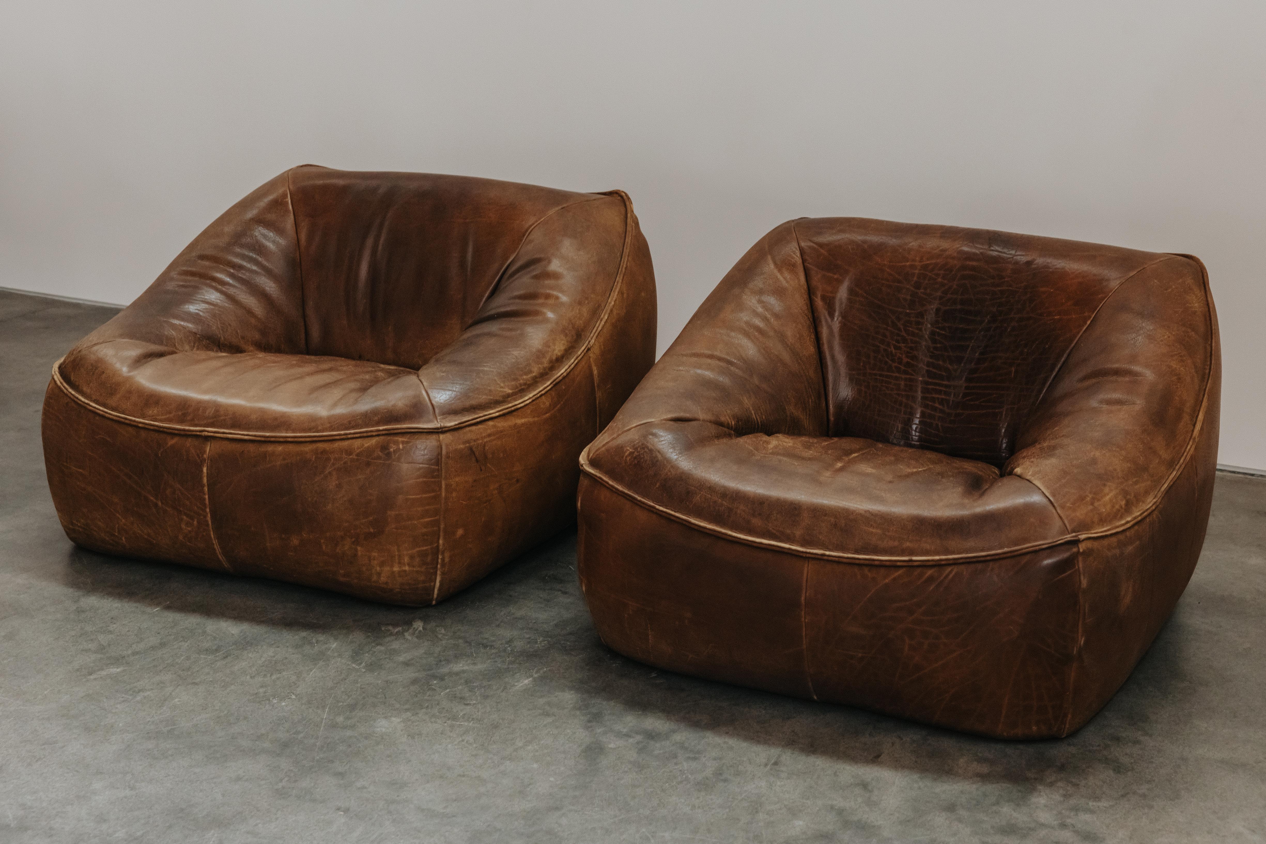 Europeo Coppia di sedie da salotto 'Ringo' di Gerard Van Den Berg, Paesi Bassi, anni '70