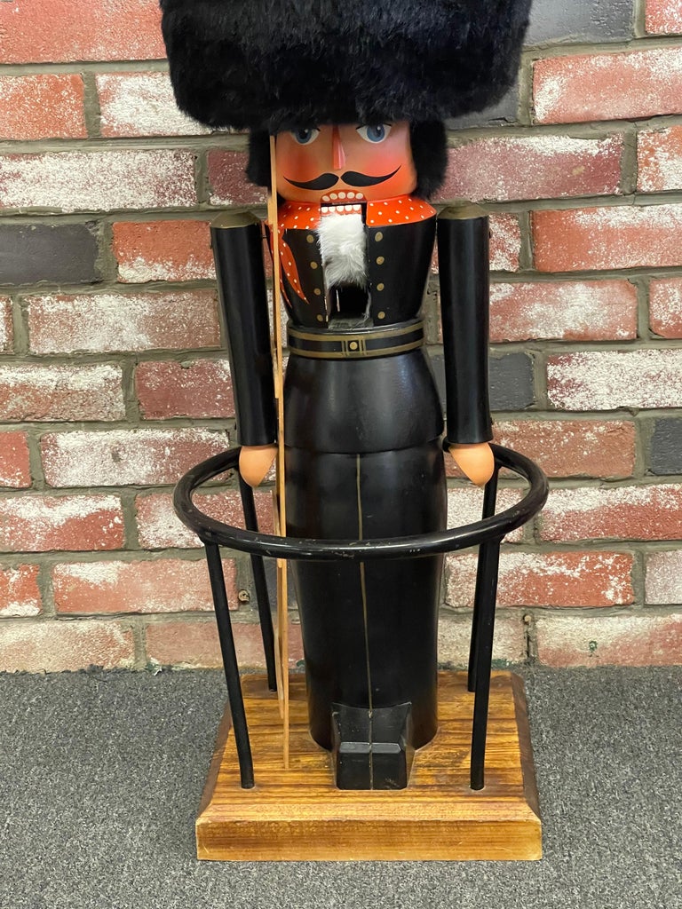 Vintage Pair of German Nutcracker Barstools by Volkmar Matthes at