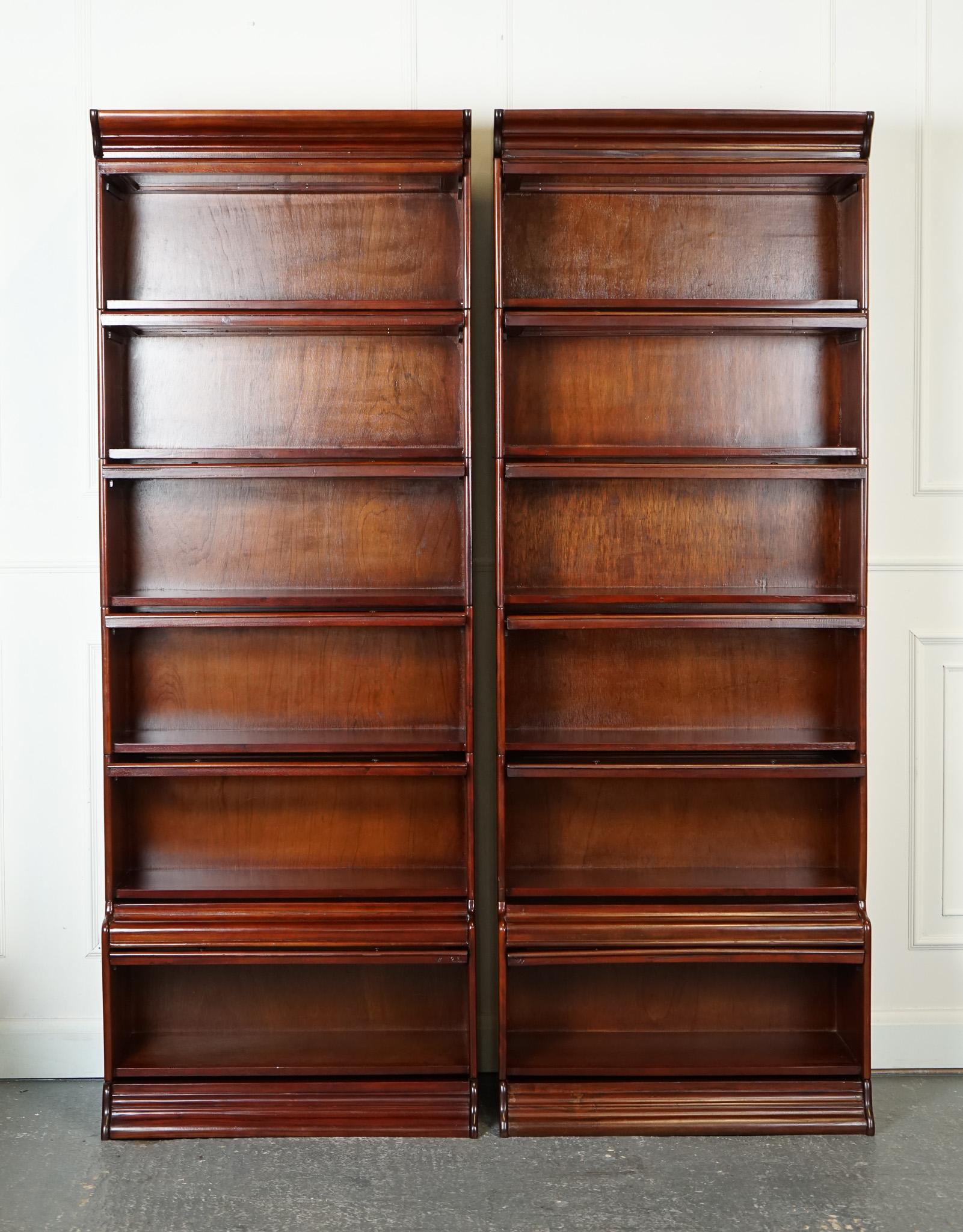 Antiques of London

We are delighted to offer for sale this Vintage Pair Of Globe Wernicke Style Bookcases.

This vintage pair of Globe Wernicke-style barrister bookcases consists of six sections each. 

The bookcases feature a sleek and timeless