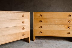 Vintage Pair of Hans Wegner Chests from Denmark, 1950s