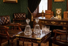 Paire de carafes en cristal Harcourt Talleyrand de Baccarat, milieu du 20e siècle