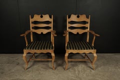 Vintage Pair of Henning Kjaernulf "Razor" Lounge Chairs, From Denmark, 1970s