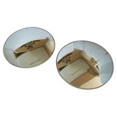 Vintage Pair of Industrial Convex Mirrors, United States, Late 20th Century