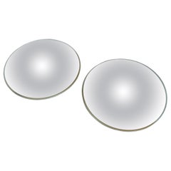 Vintage Pair of Industrial Convex Mirrors, United States, Late 20th Century