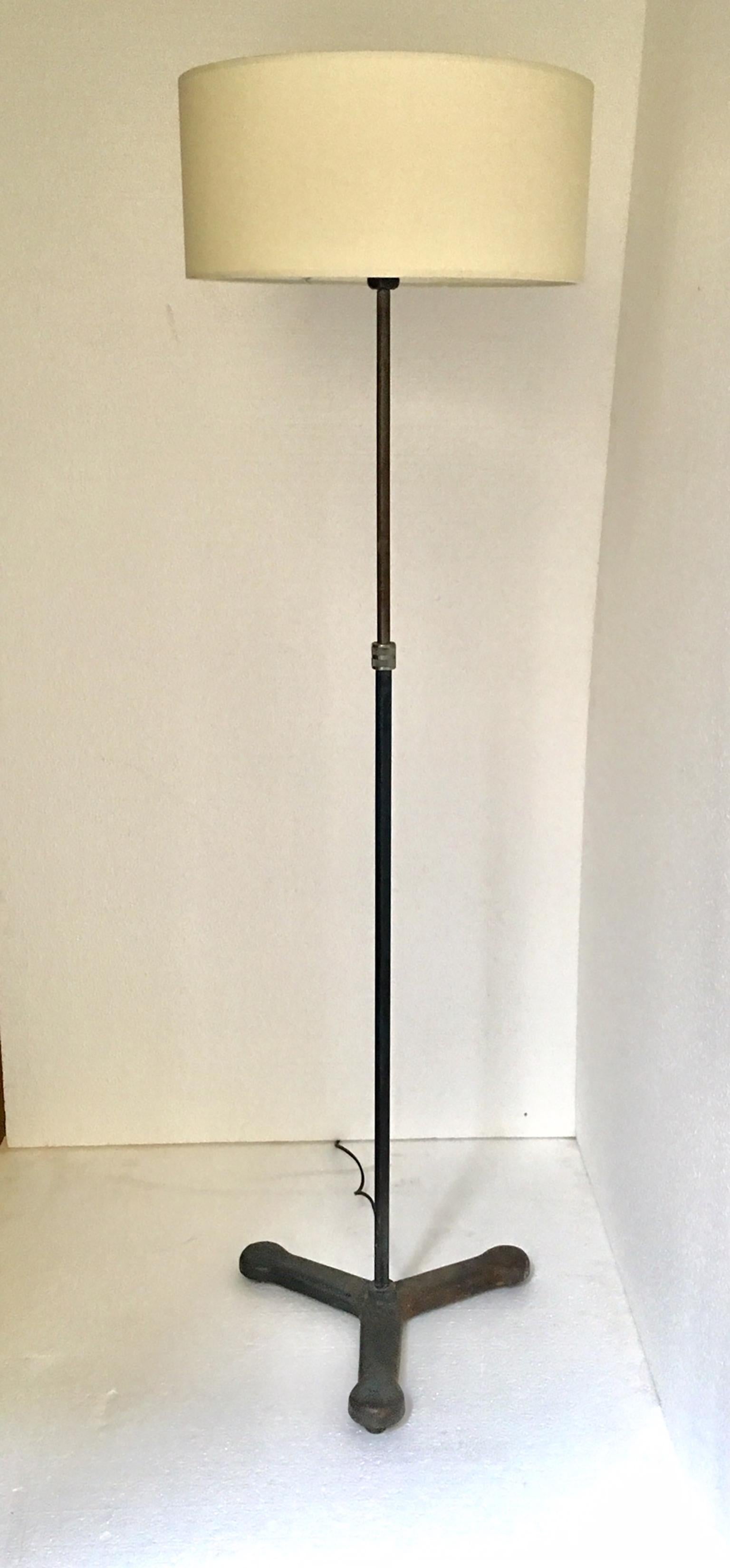 20th Century Vintage Pair of Industrial Floor Lamps For Sale