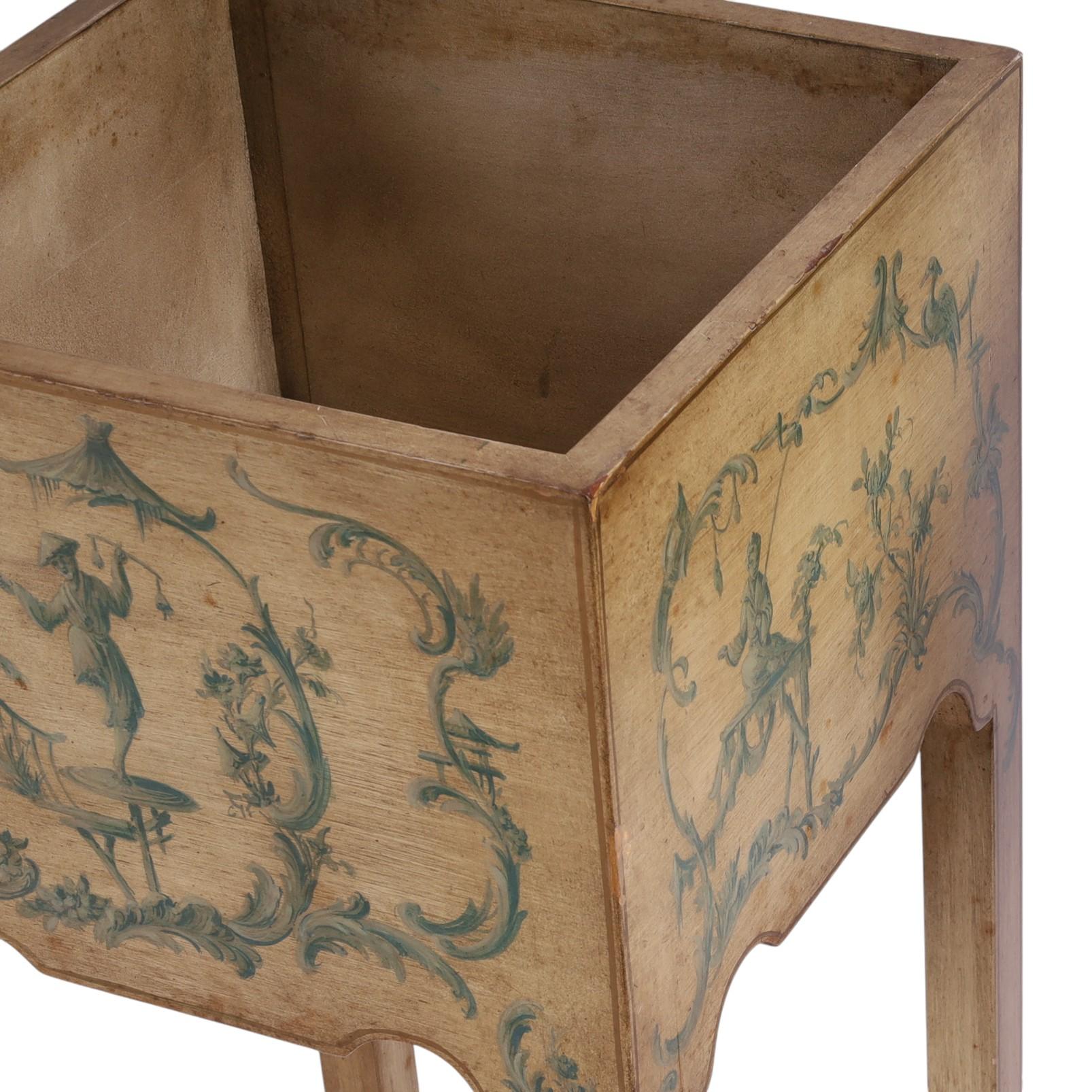 Paire de jardinières italiennes de style chinoiserie sur pied en vente 3