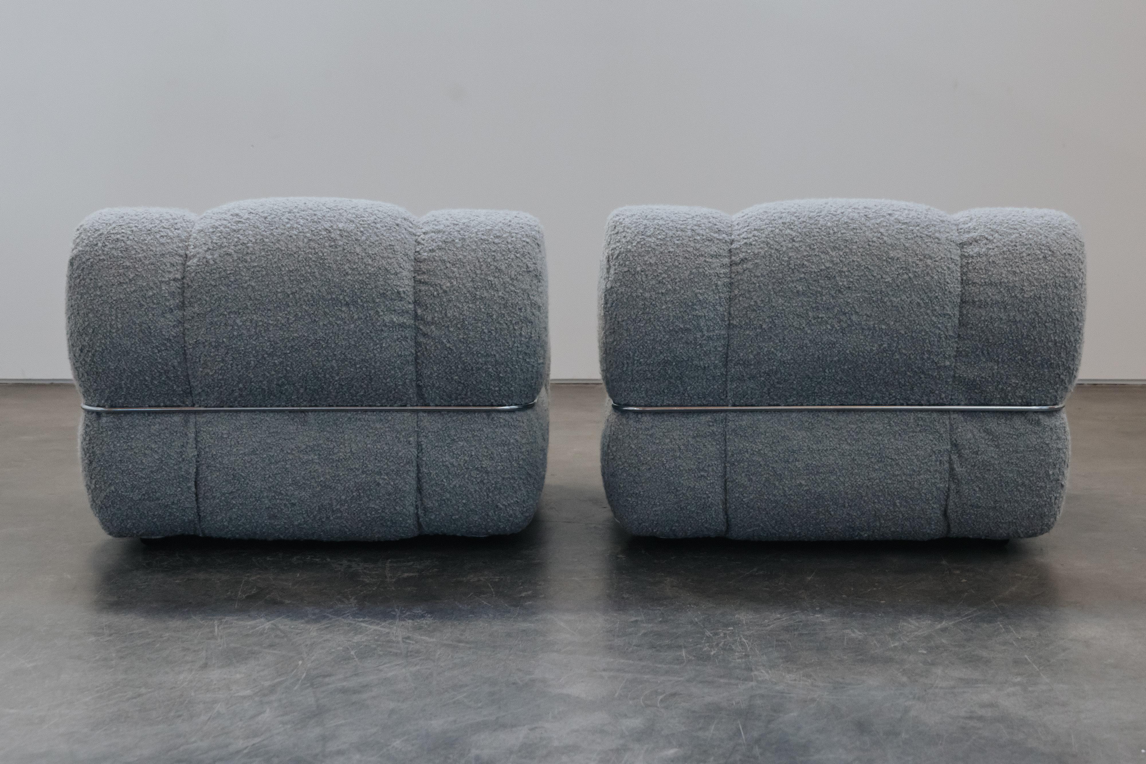 Vintage Pair Of Italian Lounge Chairs From Italy, Circa 1970 2