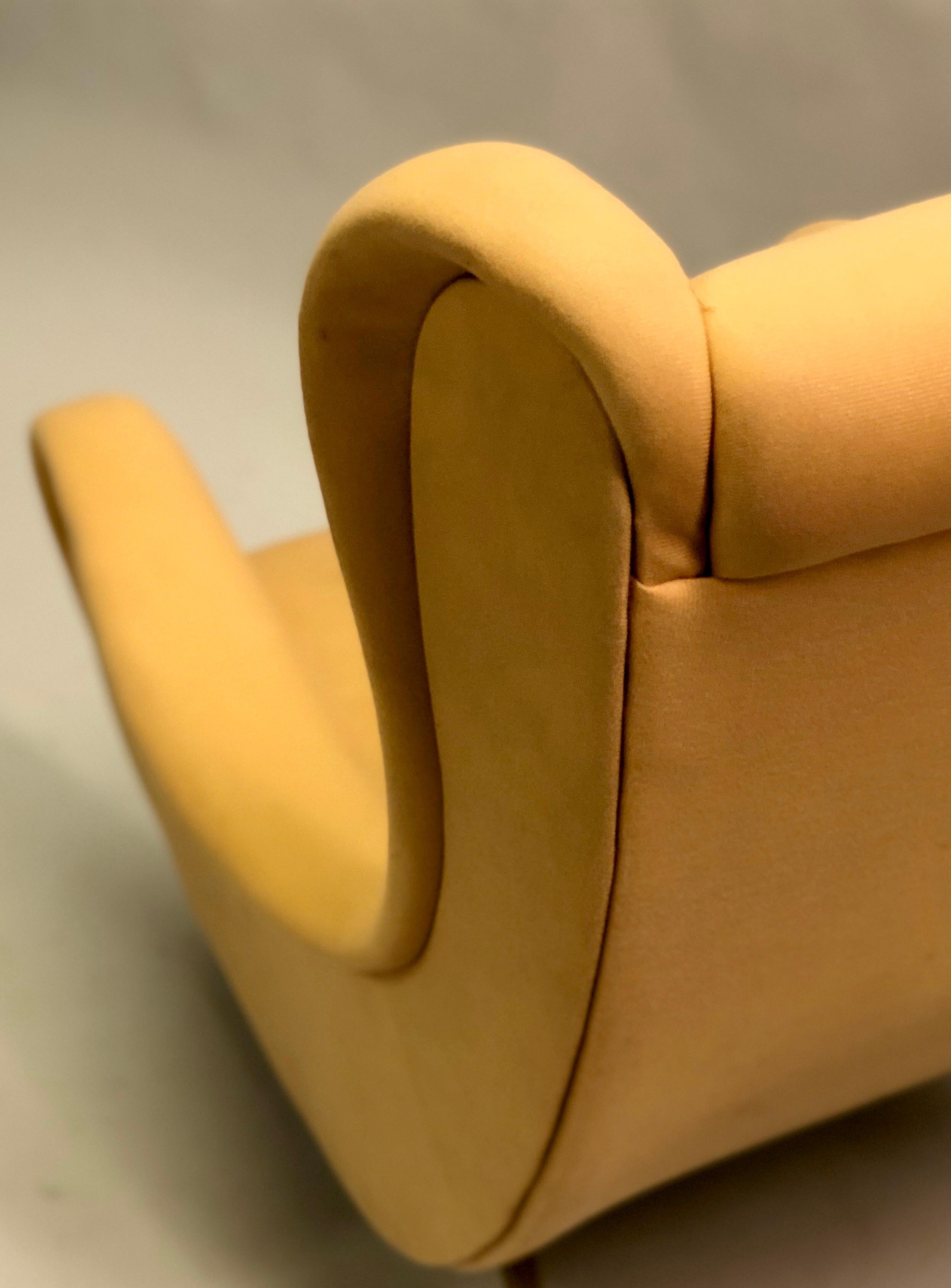 Paar italienische „Senior Chairs“/Loungesessel im Marco Zanuso-Stil im Angebot 5