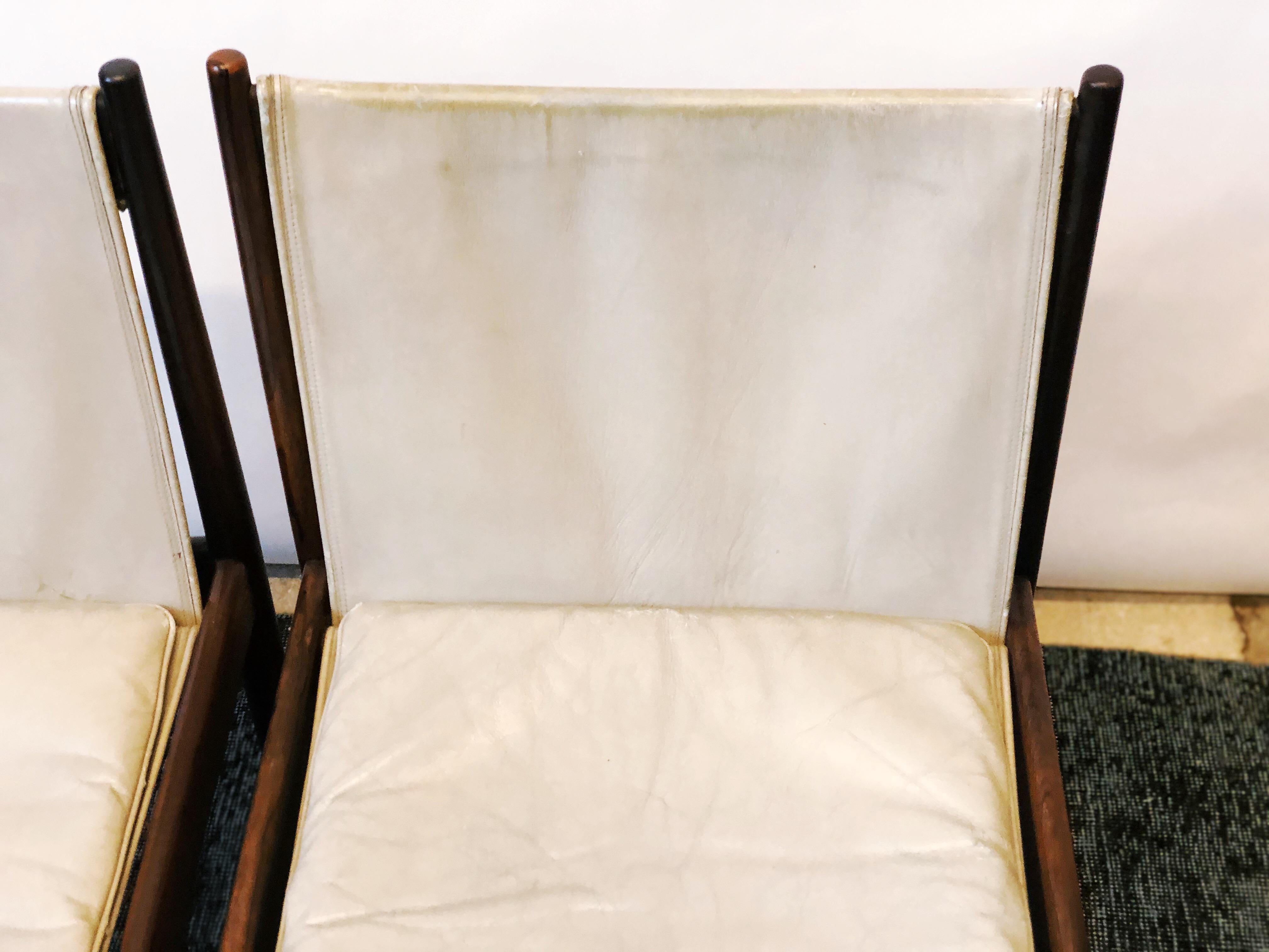 Mid-Century Modern Vintage Pair of Jacaranda 'Cantu' Chairs by Sergio Rodrigues for OCA, Brazil 1958