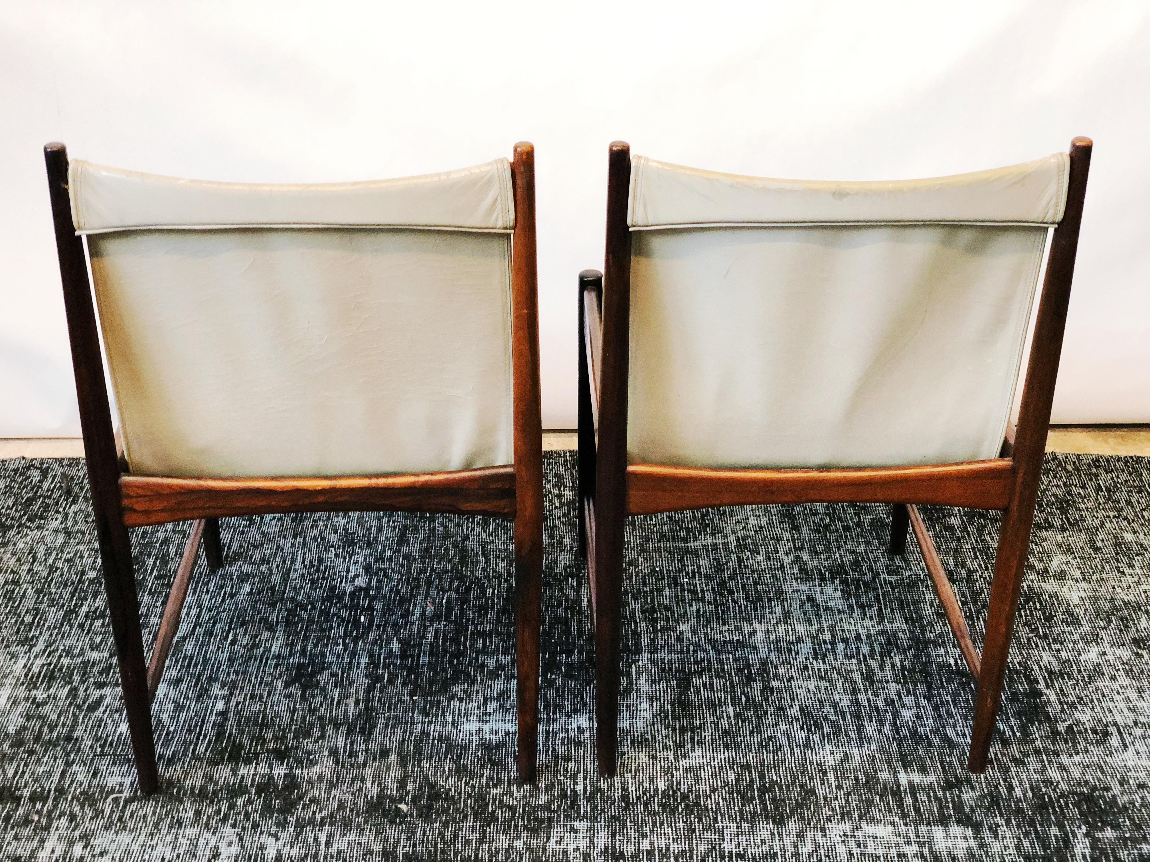 Vintage Pair of Jacaranda 'Cantu' Chairs by Sergio Rodrigues for OCA, Brazil 1958 2