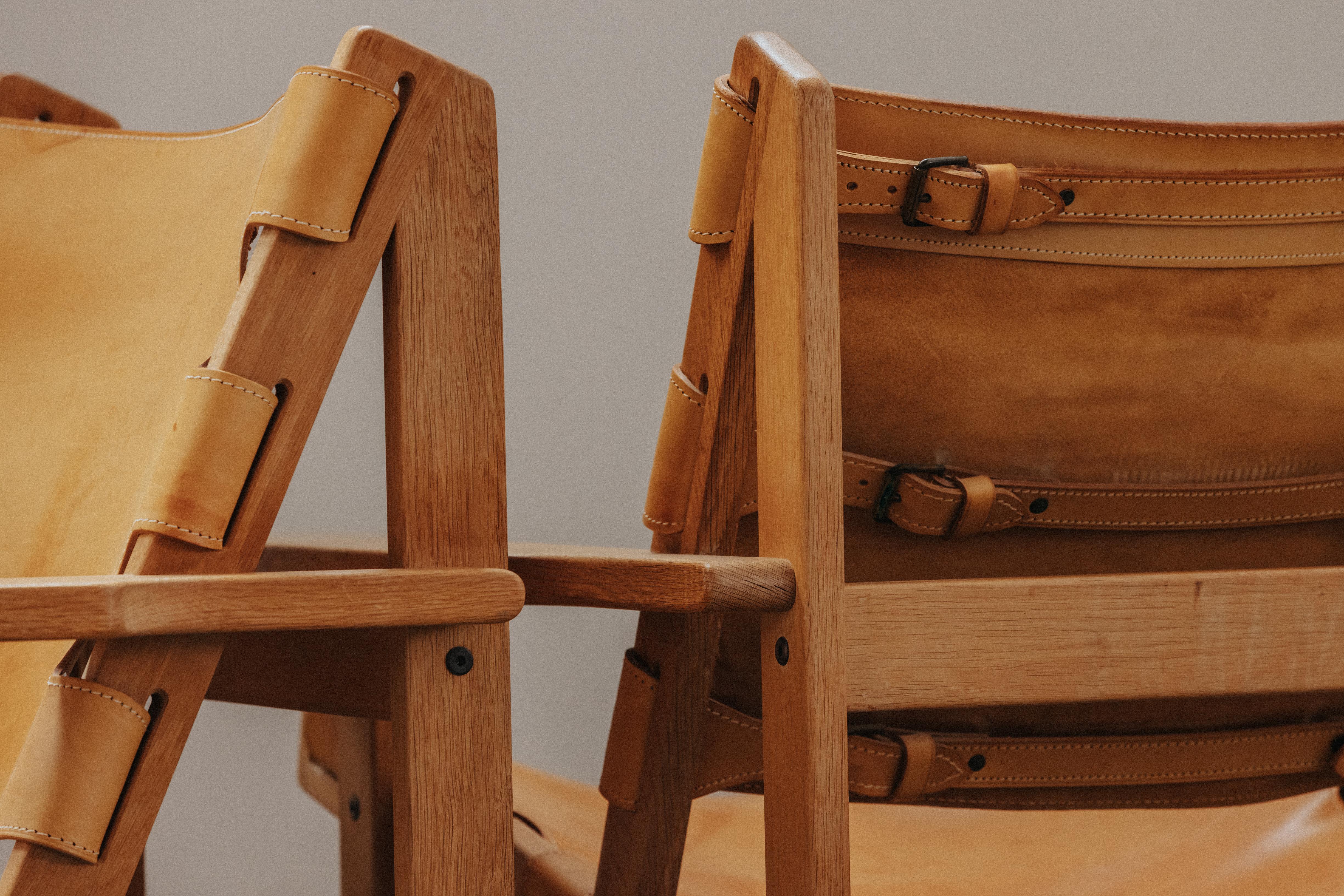 Paire de chaises longues Safari Kurt Ostervig du Danemark, Circa 1970 en vente 2