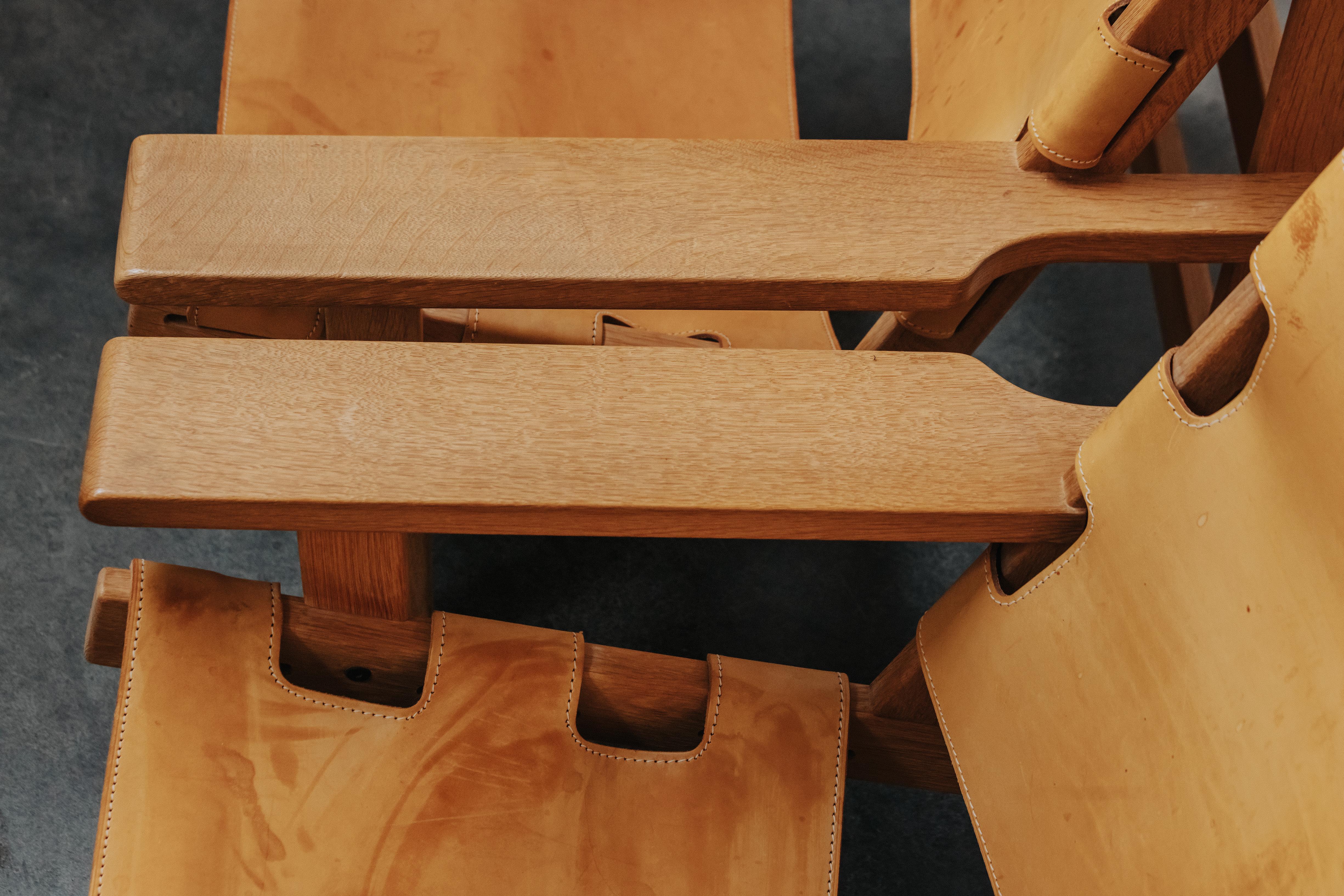 Paire de chaises longues Safari Kurt Ostervig du Danemark, Circa 1970 en vente 3