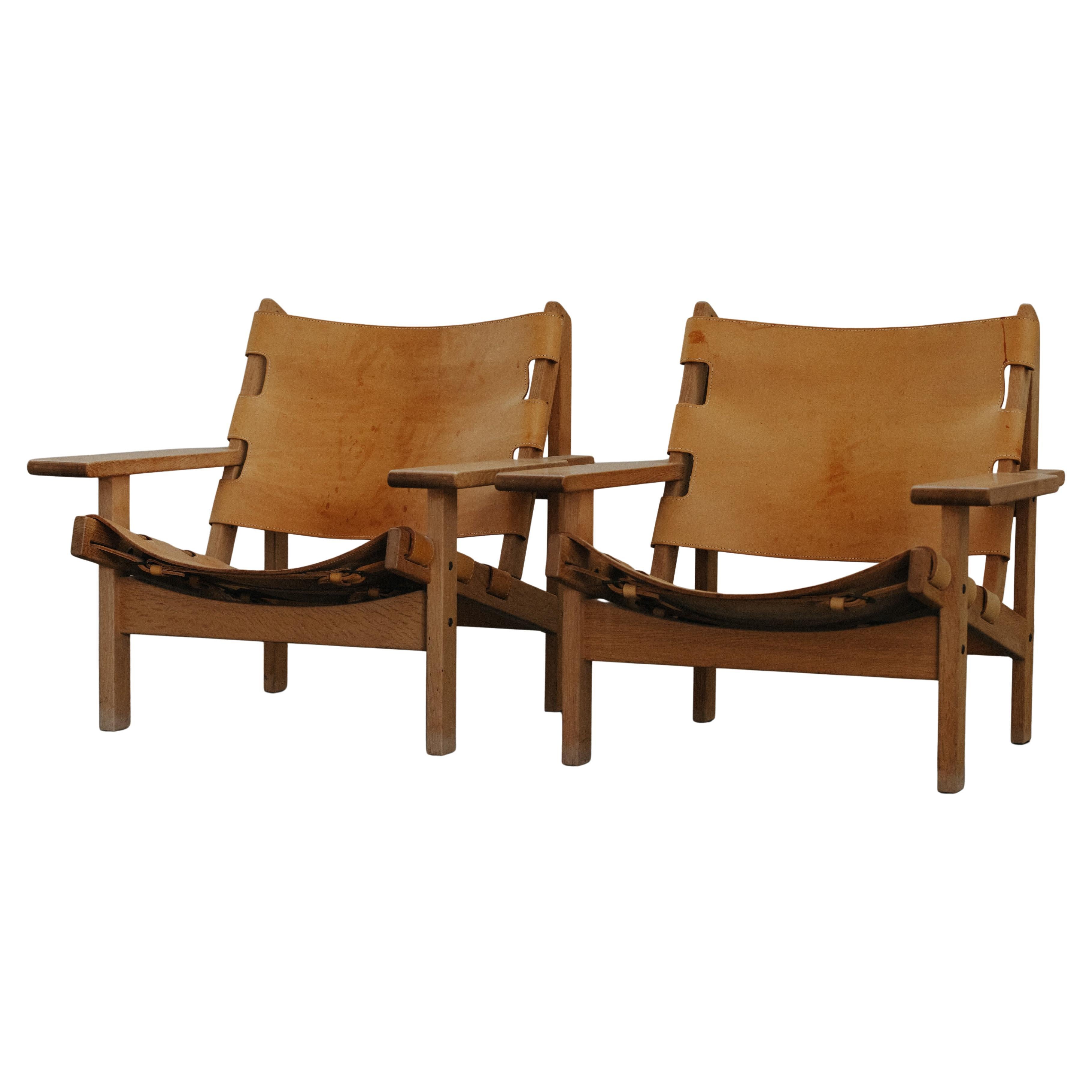 Coppia di sedie da salotto Safari di Kurt Ostervig, Danimarca, CIRCA 1970 in vendita