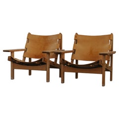 Pareja vintage de sillones Safari de Kurt Ostervig, Dinamarca, circa 1970