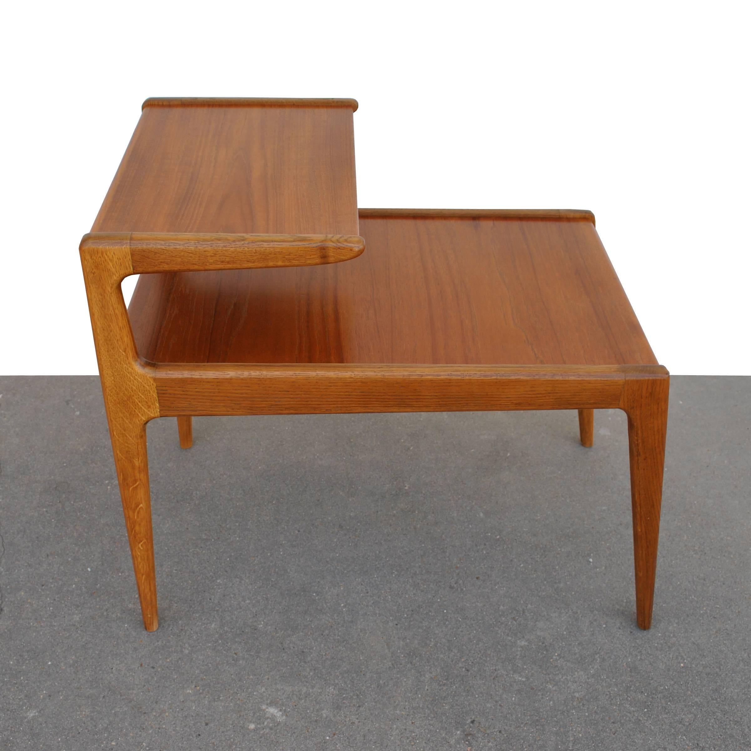 20th Century Vintage Pair of Kurt Ostervig Two-Tiered End Tables