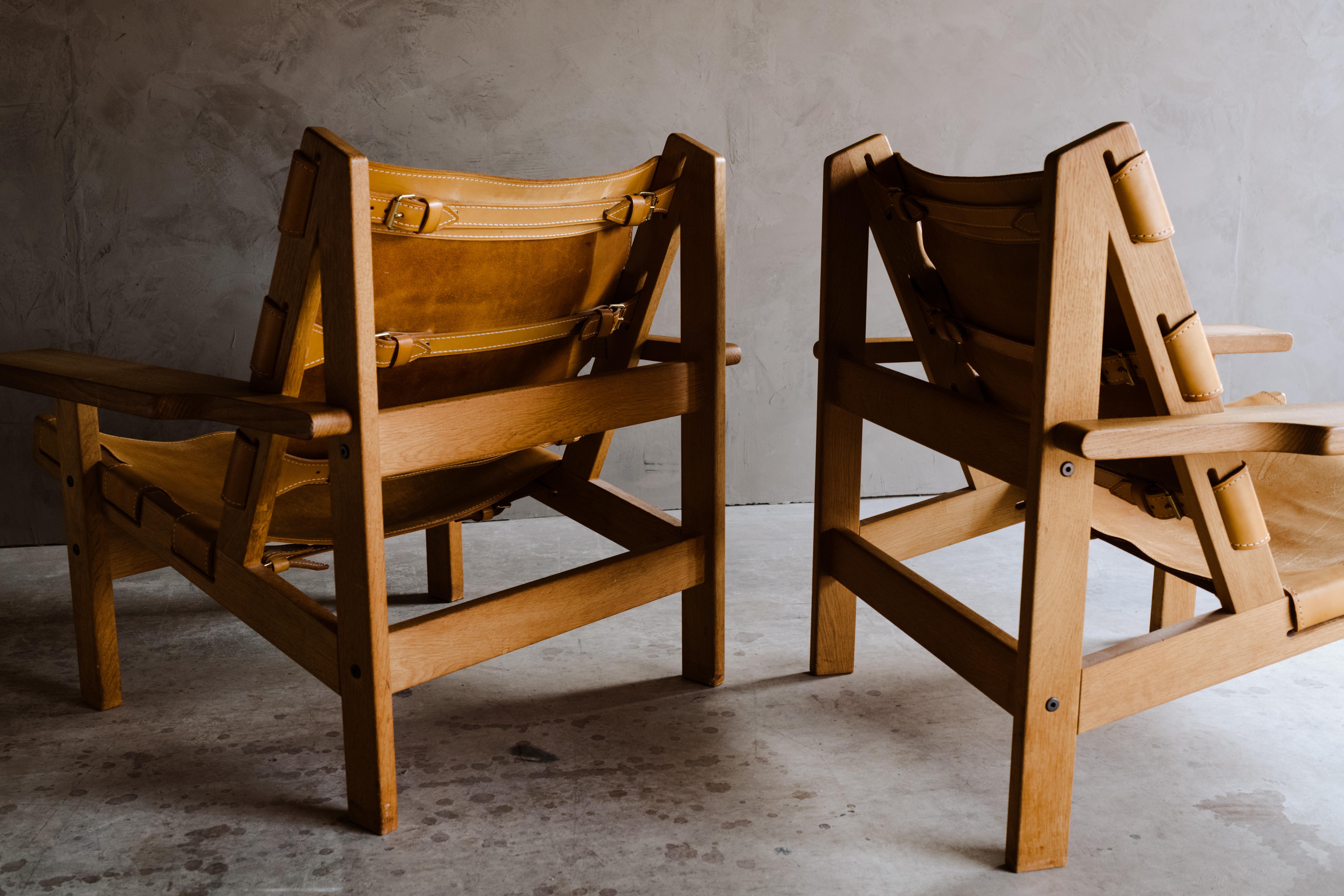 Vintage Pair of Kurt Østervig Hunting Chairs from Denmark, 1960s 4