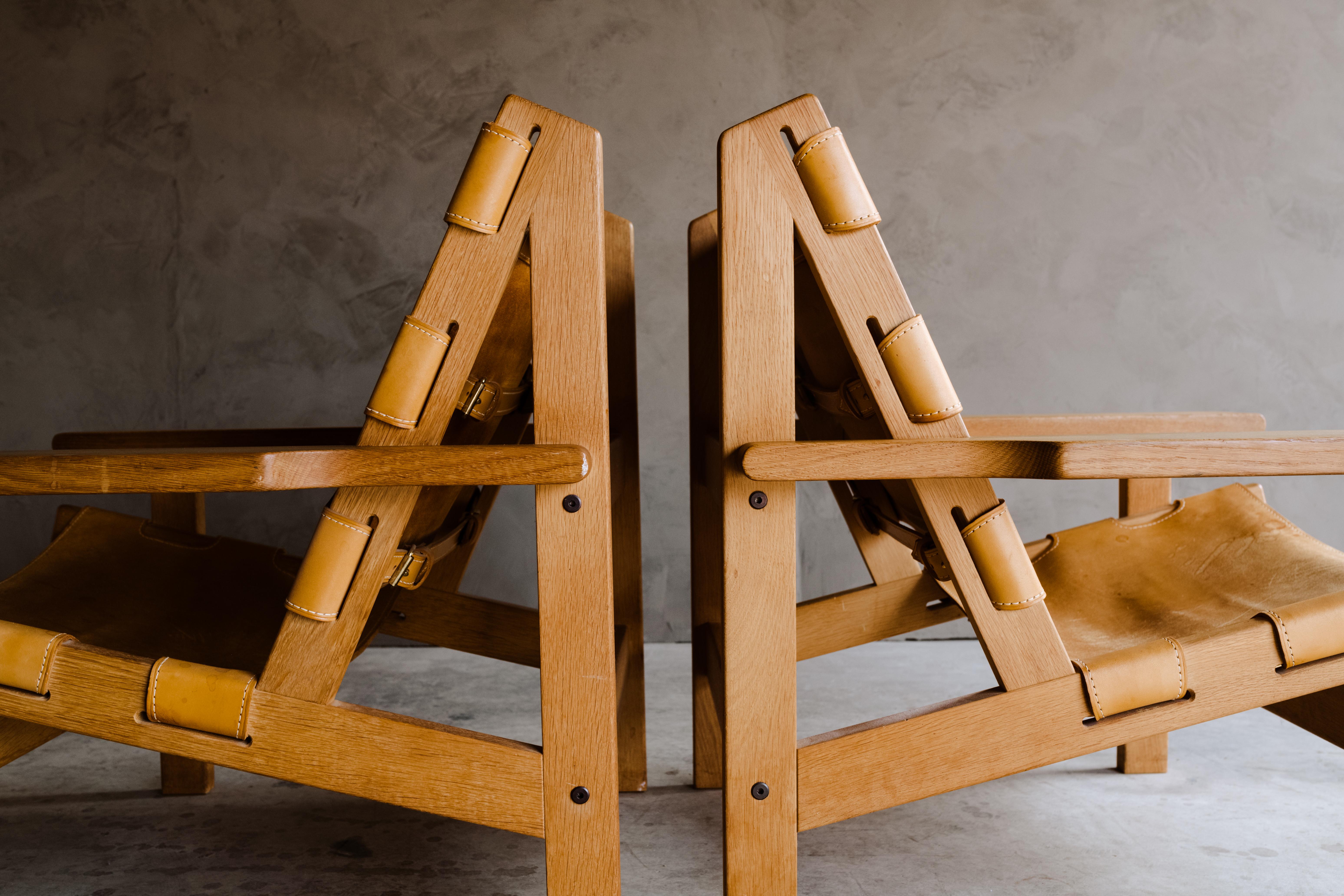Vintage Pair of Kurt Østervig Hunting Chairs from Denmark, 1960s 2