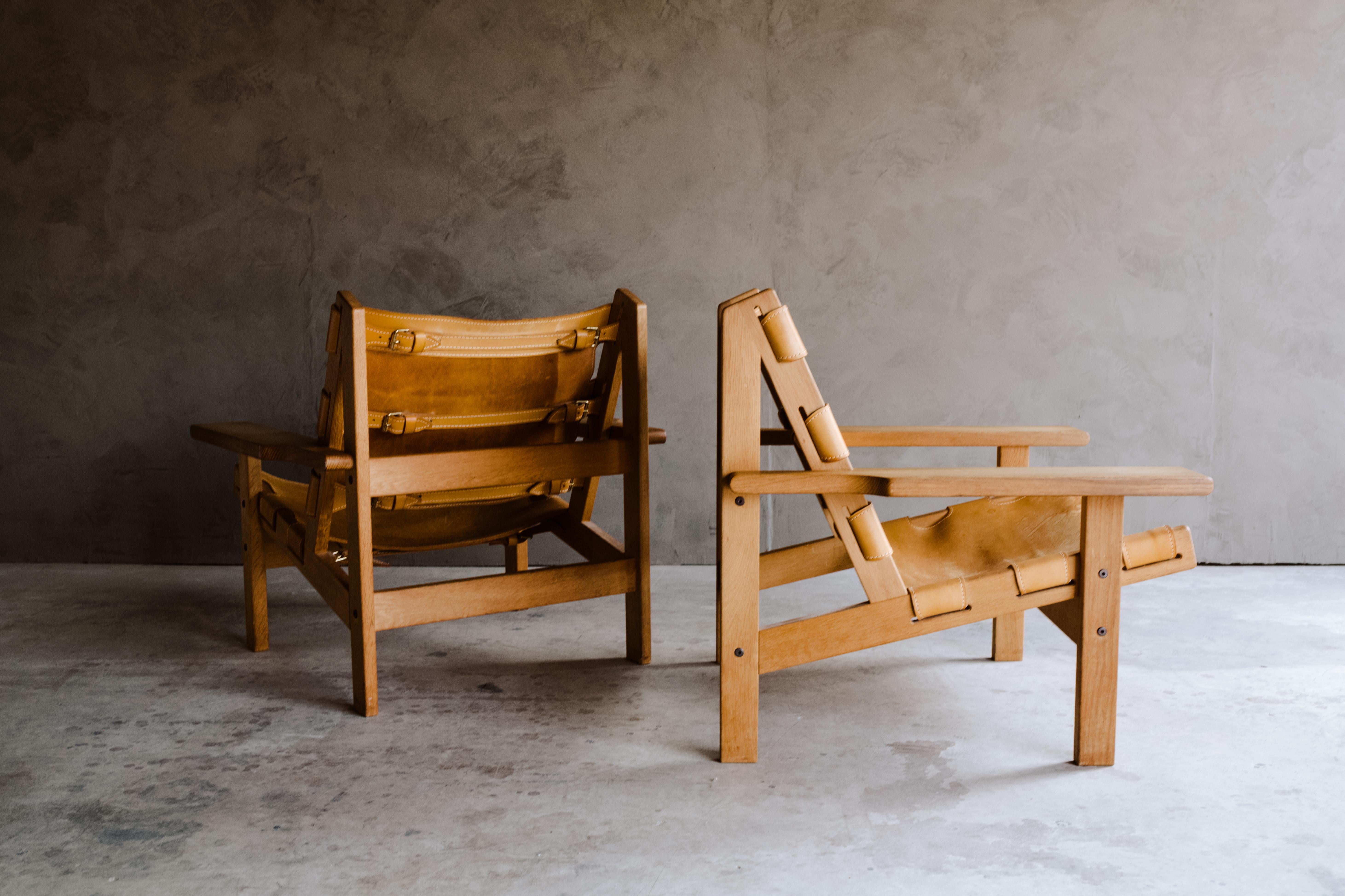 Vintage Pair of Kurt Østervig Hunting Chairs from Denmark, 1960s 3