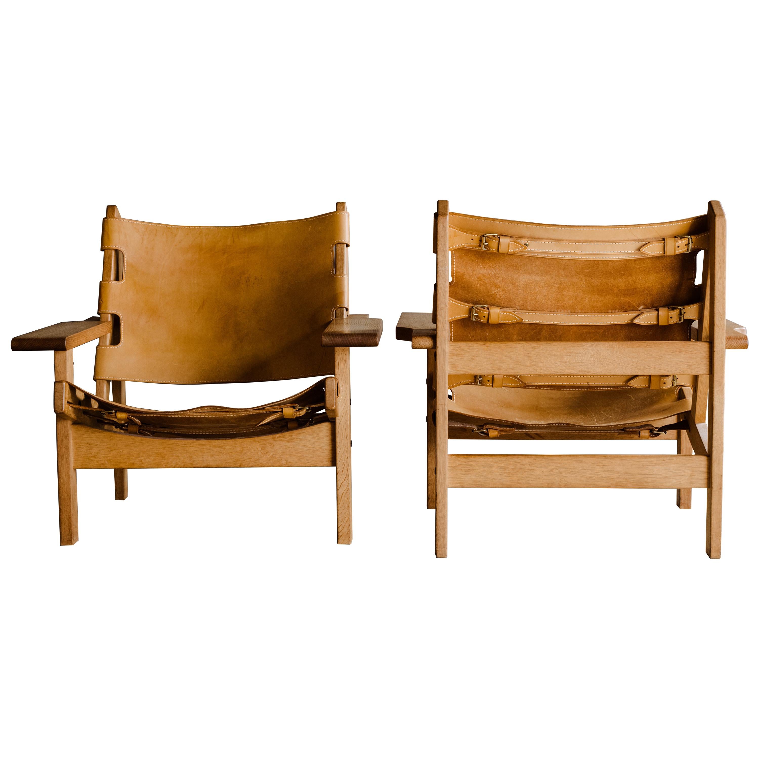 Vintage Pair of Kurt Østervig Hunting Chairs from Denmark, 1960s