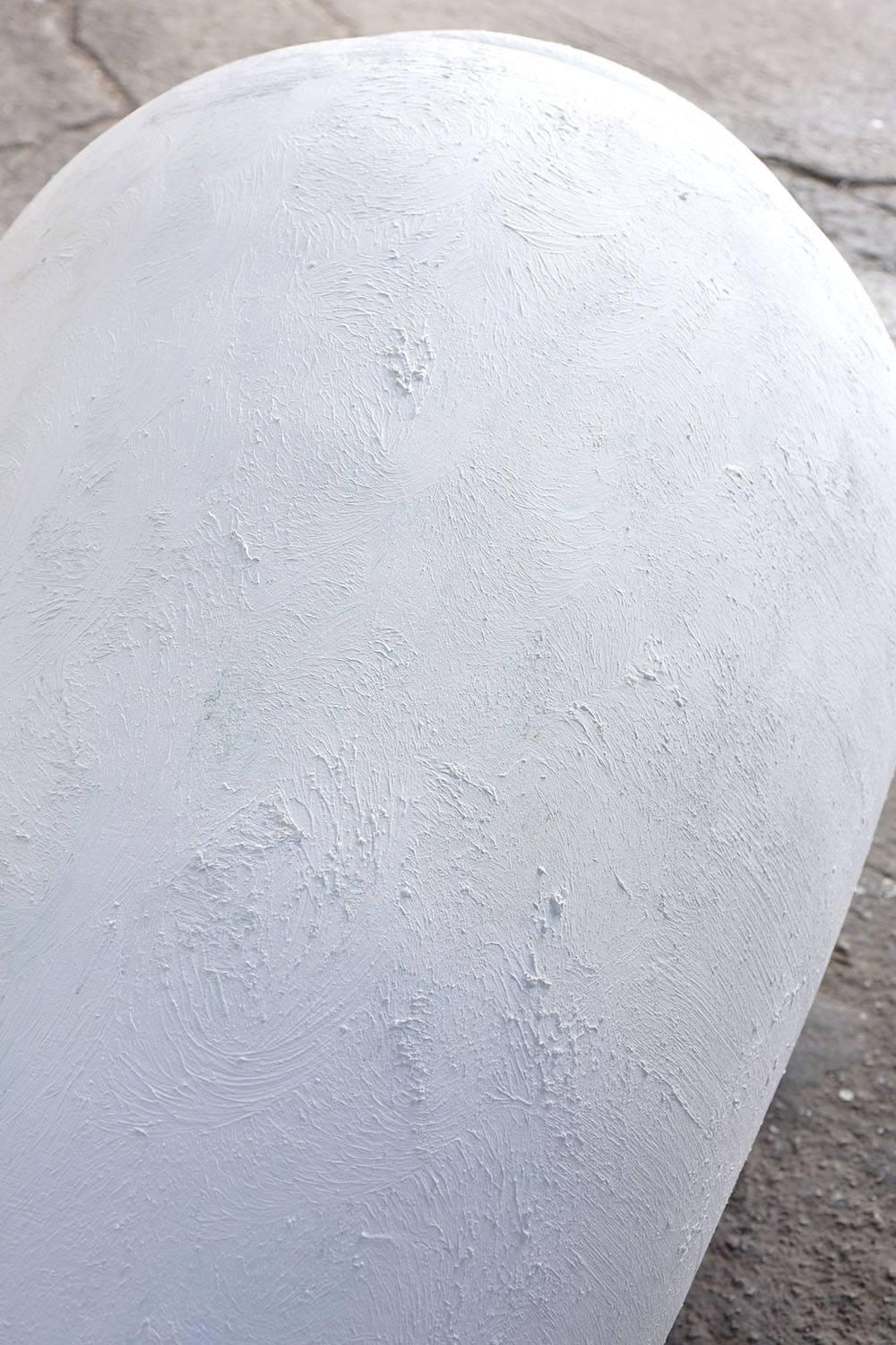 Concrete Pair of Painted Garden Urns