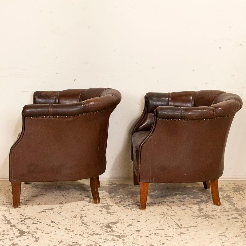 leather barrel chairs