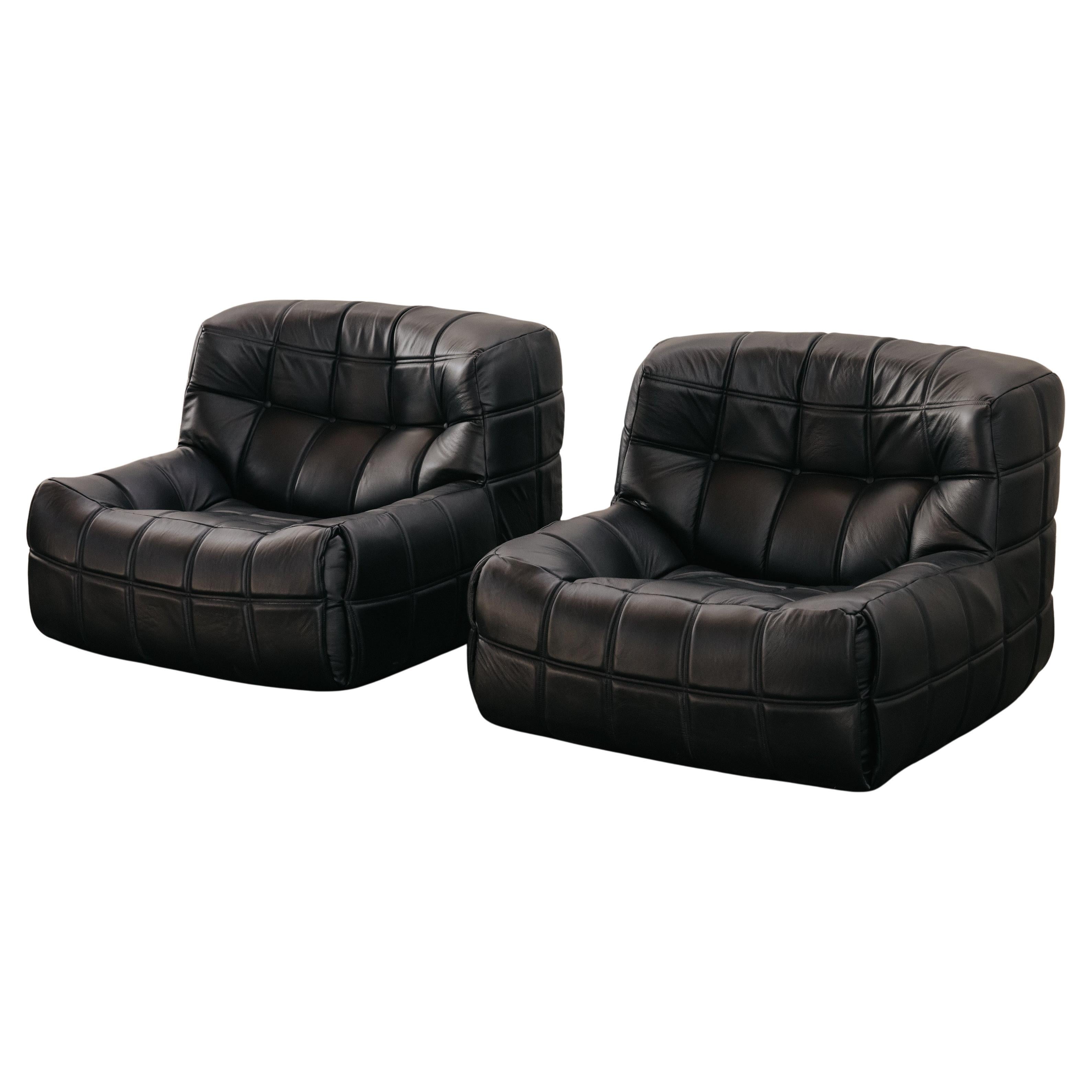 Paire de chaises longues Kashima Ligne Roset de France des années 1970