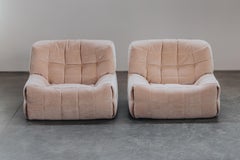 Vintage Pair of Ligne Roset Kashima Lounge Chairs aus Frankreich, CIRCA 1970