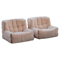 Vintage Pair of Ligne Roset Kashima Lounge Chairs aus Frankreich, CIRCA 1970