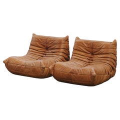 Vintage Pair Of Ligne Roset Togo Lounge Chairs From France, Circa 1970s