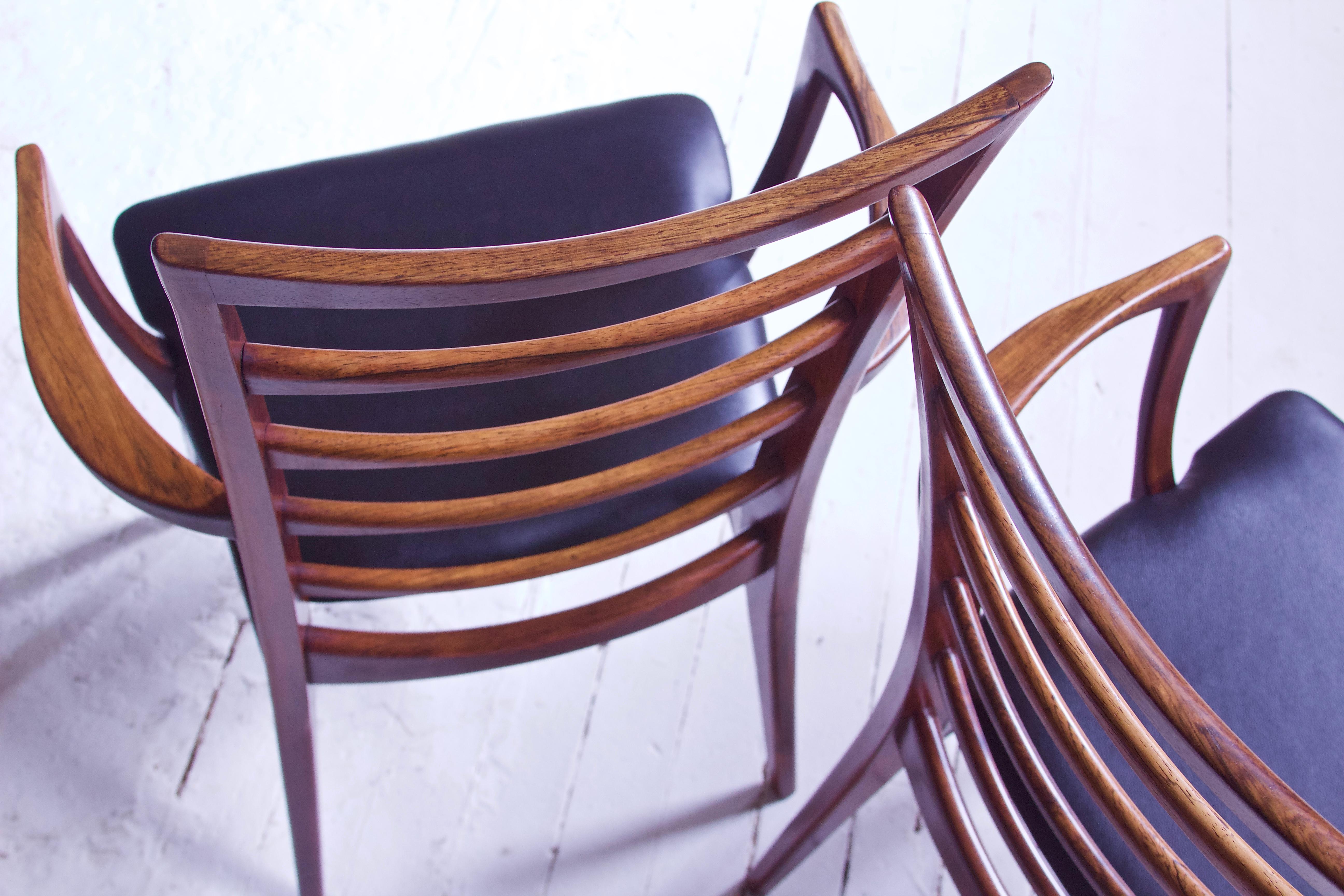 Vintage Pair of 'Lis' Chairs by Niels Koefoed for Koefoeds Møbelfabrik, 1968 2