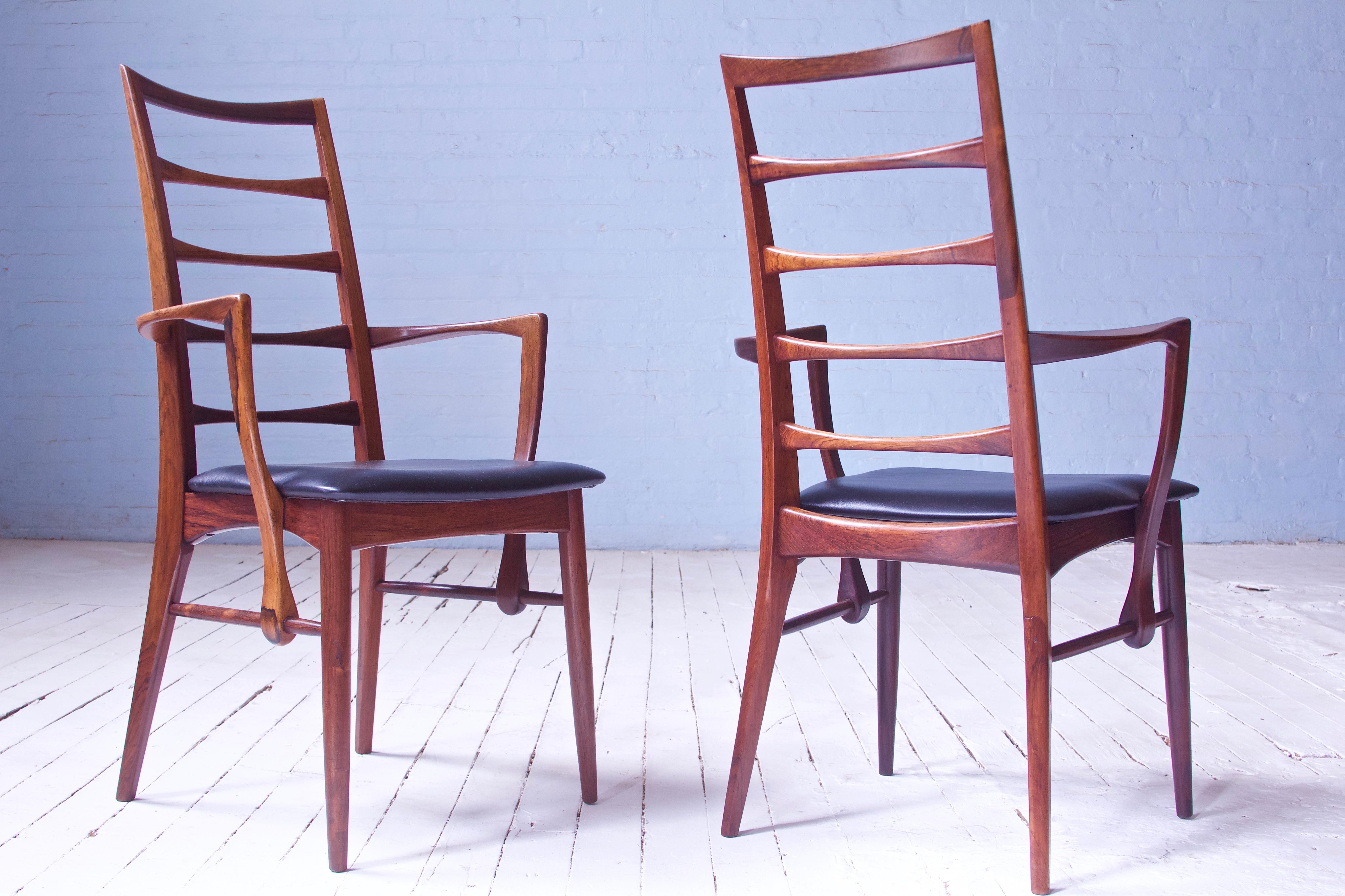 Scandinavian Modern Vintage Pair of 'Lis' Chairs by Niels Koefoed for Koefoeds Møbelfabrik, 1968