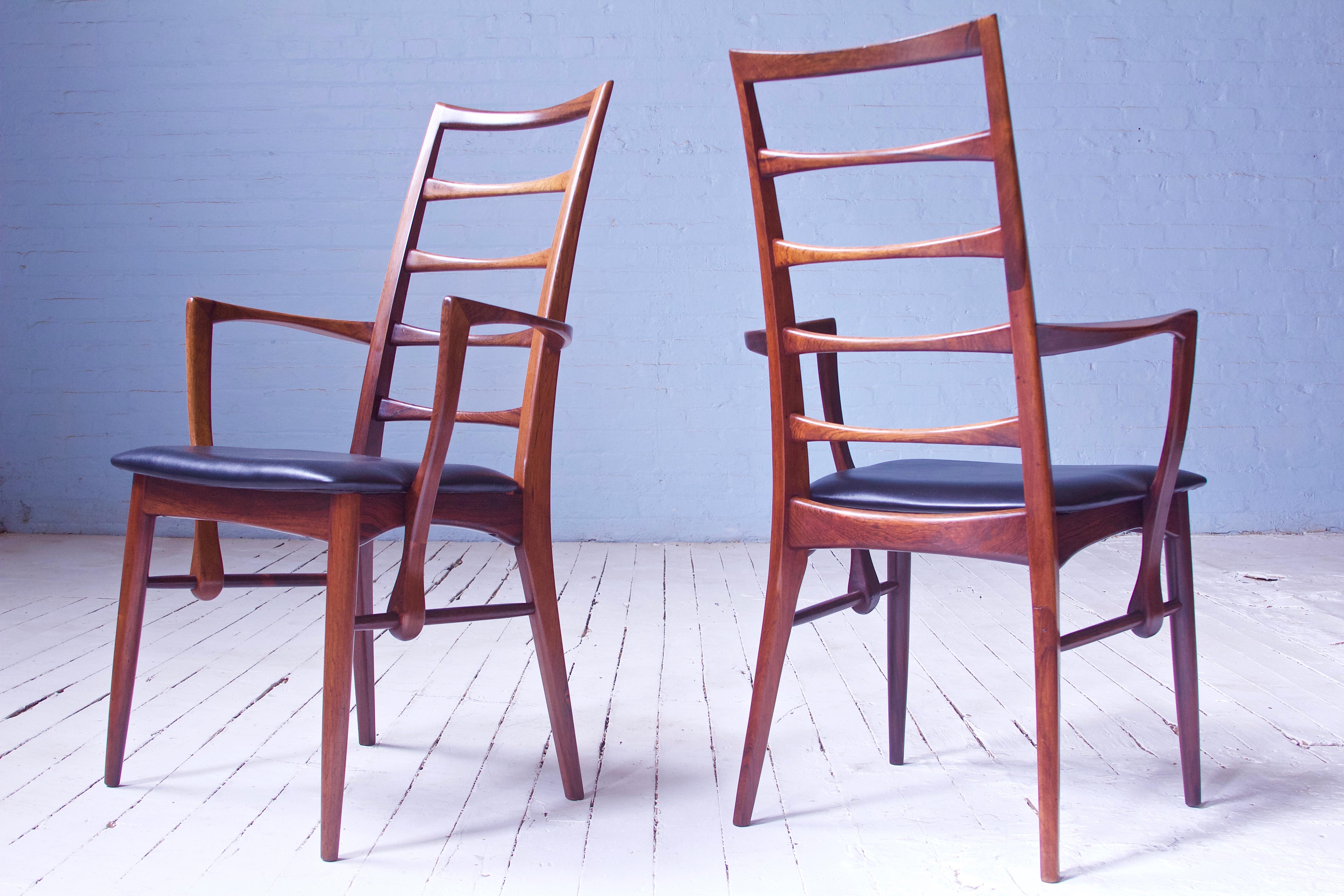 Danish Vintage Pair of 'Lis' Chairs by Niels Koefoed for Koefoeds Møbelfabrik, 1968